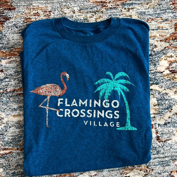 Exclusive Disney Flamingo Crossings T-shirt - Picture 1 of 2